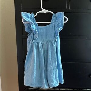 GAP Light Blue Ruffle-Sleeve Girls Casual romper